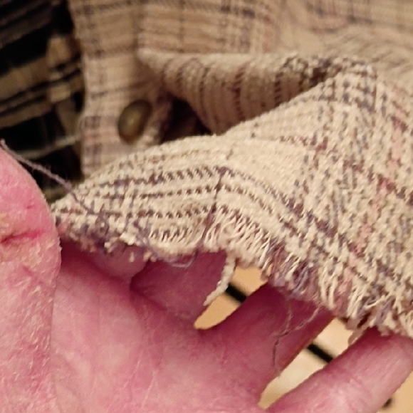 Miss Me Contrasting Plaid Checkered Blazer in Black and Cream - Picture 8 of 14